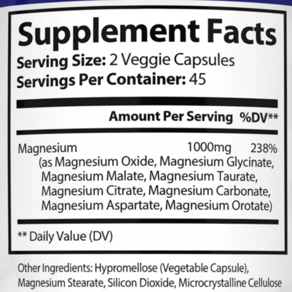 8-in-1 Magnesium Complex – Stress, Sleep & Recovery Support