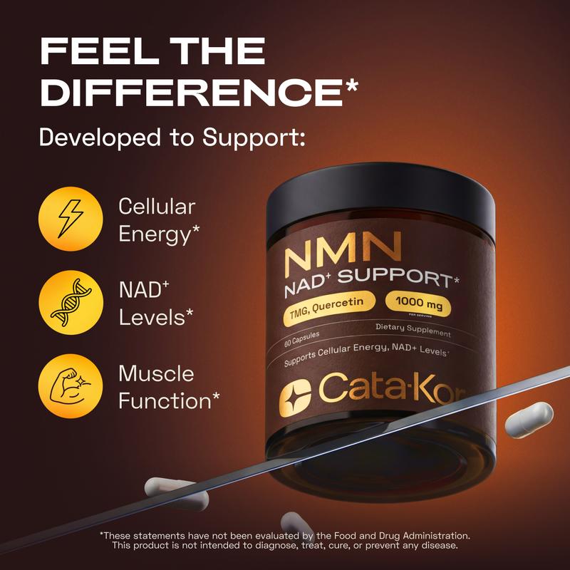 Cata-Kor™ NMN Capsules | 4-in-1 Anti-Aging & Cellular Renewal Complex