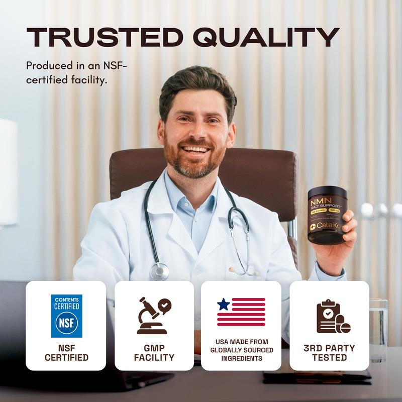 Cata-Kor™ NMN Capsules | 4-in-1 Anti-Aging & Cellular Renewal Complex