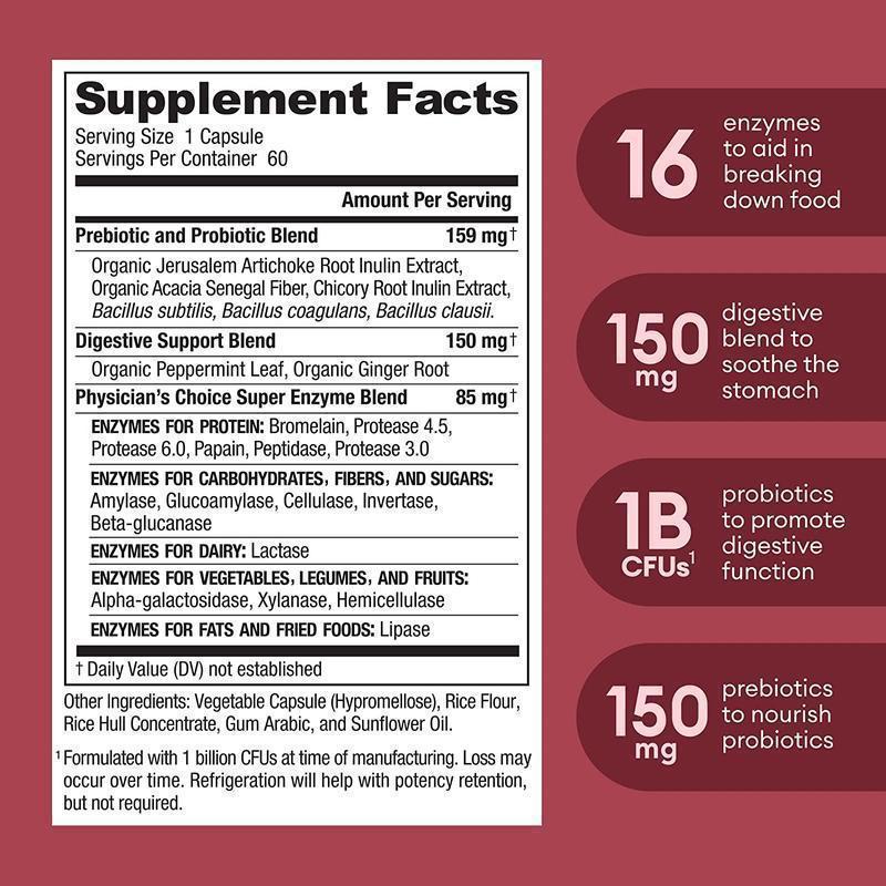 VELÉRA™ Digestive Enzymes with Probiotics + Prebiotics for Digestion & Gut Health.