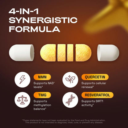 Cata-Kor™ NMN Capsules | 4-in-1 Anti-Aging & Cellular Renewal Complex