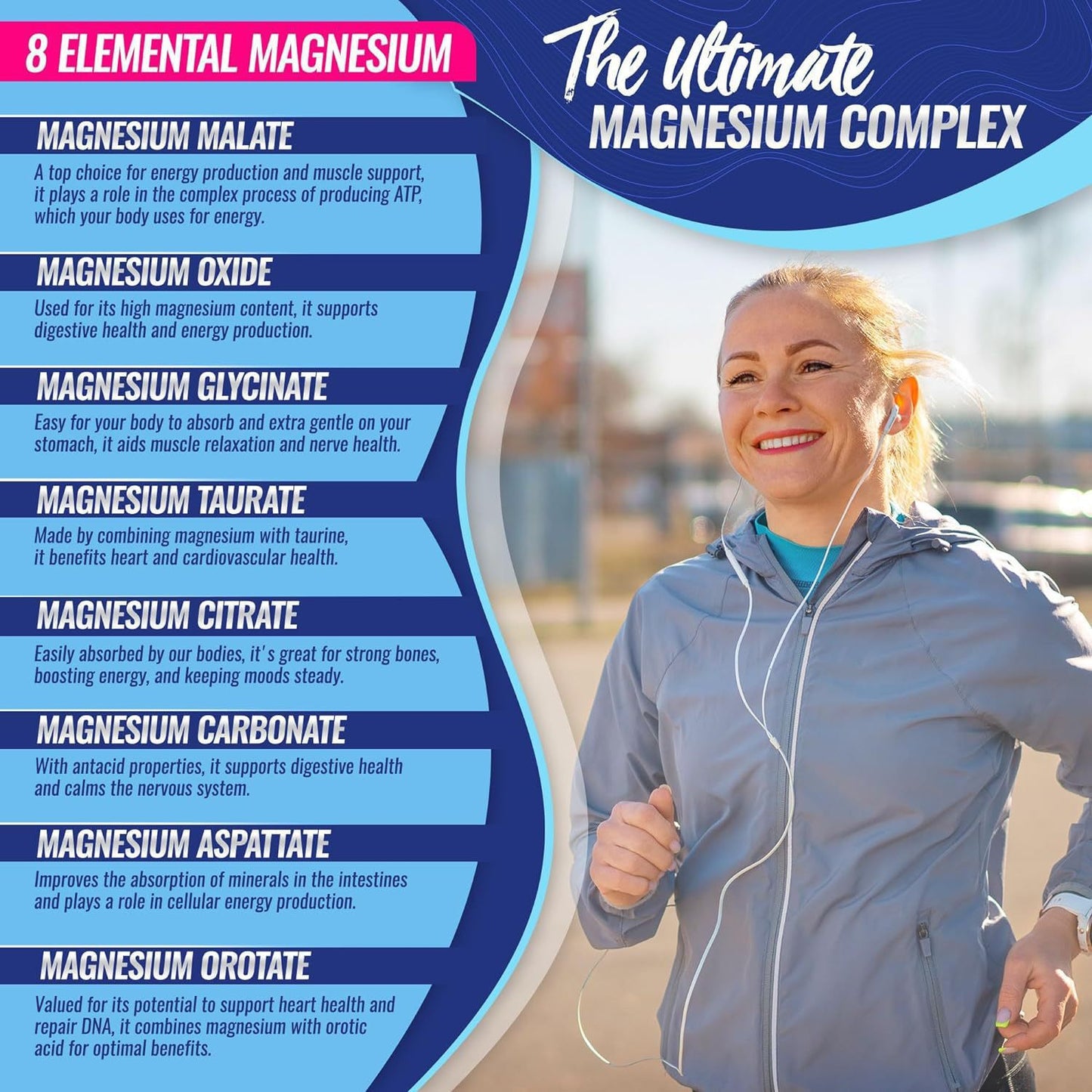 8-in-1 Magnesium Complex – Stress, Sleep & Recovery Support