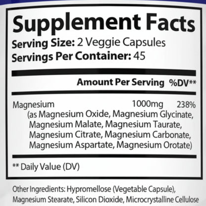 8-in-1 Magnesium Complex – Stress, Sleep & Recovery Support