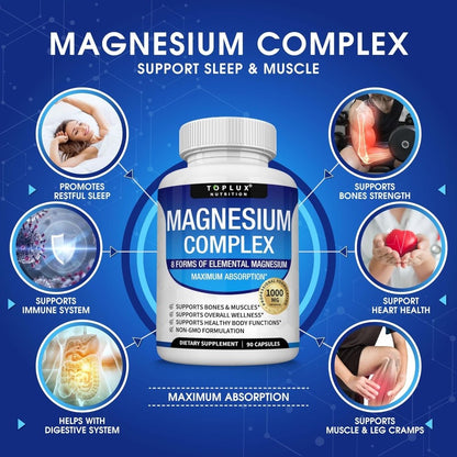 8-in-1 Magnesium Complex – Stress, Sleep & Recovery Support